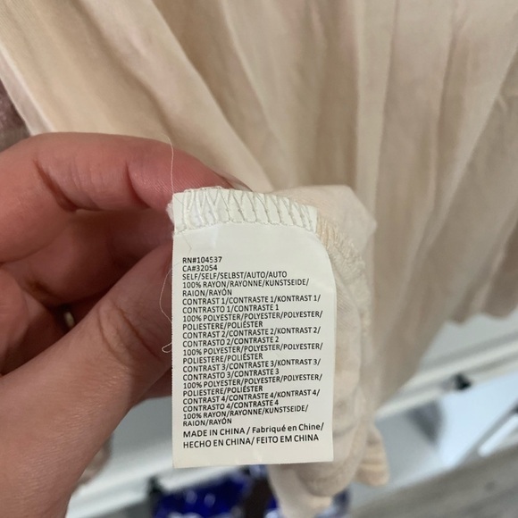 Anthropologie Tiny Boho Floral Peasant Blouse Size Medium - Picture 4 of 4